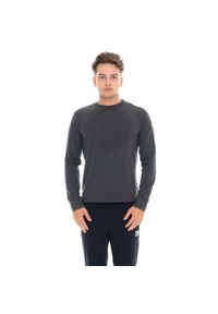 LEONE 1947 APPAREL - Koszulka z bawełna na co dzień na siłownię. Kolor: szary. Materiał: bawełna. Długość rękawa: długi rękaw. Sport: fitness #1