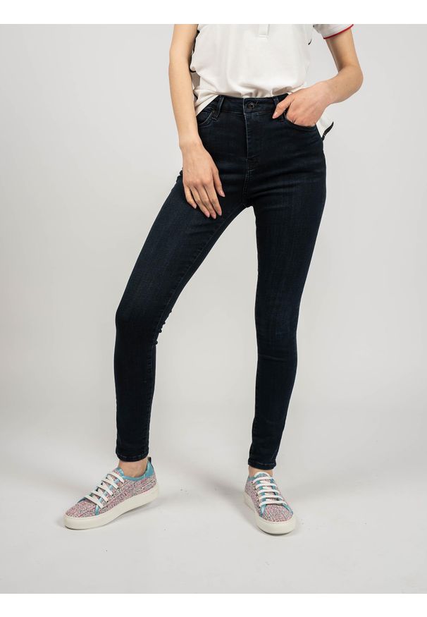 Pepe Jeans Jeansy "Dion" | PL202285VW20 | Dion | Kobieta | Granatowy. Stan: podwyższony. Kolor: niebieski. Wzór: aplikacja
