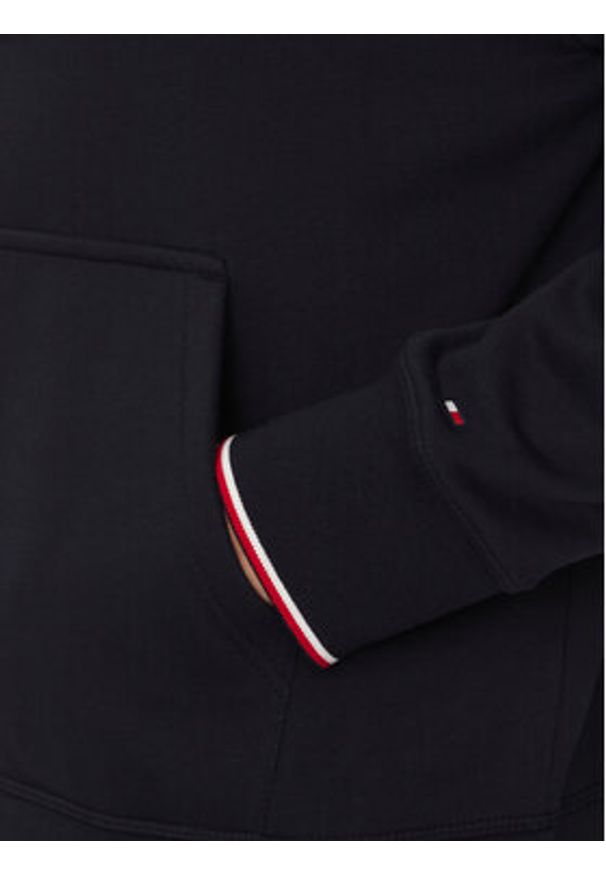 TOMMY HILFIGER - Tommy Hilfiger Bluza Small Logo MW0MW38950 Granatowy Regular Fit. Kolor: niebieski. Materiał: bawełna