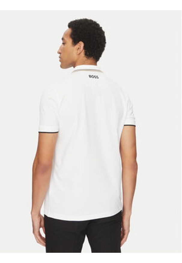 BOSS Polo Paddy Pro 50469102 Beżowy Regular Fit. Typ kołnierza: polo. Kolor: beżowy. Materiał: bawełna
