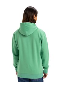 Quiksilver - Bluza z kapturem dla Mężczyzn FINELINE Zielony. Typ kołnierza: kaptur. Kolor: czerwony, pomarańczowy, wielokolorowy. Materiał: materiał, poliester, bawełna. Długość: długie