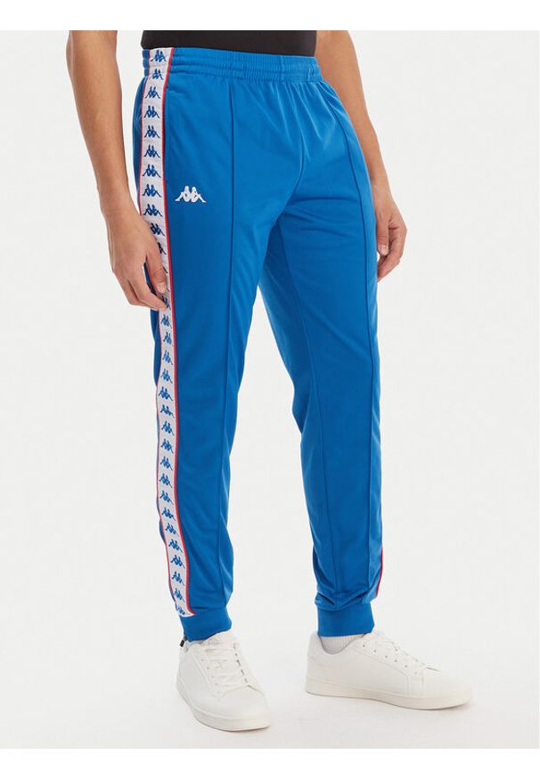 Kappa Spodnie dresowe Banda Rastoria 303KUC0 Niebieski Slim Fit. Kolor: niebieski. Materiał: syntetyk