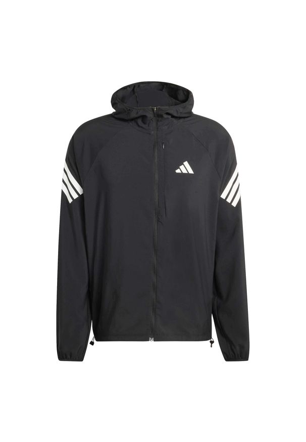 Adidas - Kurtka z kapturem adidas Adi365 3S. Typ kołnierza: kaptur. Kolor: czarny. Sport: bieganie
