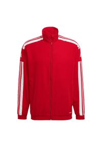 Adidas - Kurtka adidas Squadra 21 Presentation. Kolor: czerwony, biały, wielokolorowy. Sport: piłka nożna