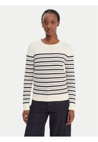 TOMMY HILFIGER - Tommy Hilfiger Sweter WW0WW44984 Beżowy Regular Fit. Kolor: beżowy. Materiał: syntetyk #1