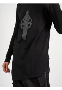 La Haine Inside Us Bluza "Wannact-Unisex" | A2208 | WANNACT | Kobieta | Czarny. Kolor: czarny. Materiał: wiskoza, elastan, nylon. Długość: długie. Wzór: nadruk, aplikacja #7