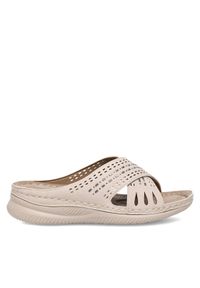 Clara Barson Klapki WYL05010-08 Beżowy. Kolor: beżowy. Materiał: syntetyk #1