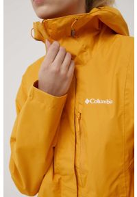 columbia - Columbia kurtka outdoorowa Hikebound kolor pomarańczowy przejściowa. Kolor: pomarańczowy. Materiał: materiał