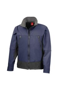 RESULT - Męska Kurtka Soft Shell. Kolor: wielokolorowy, niebieski, czarny