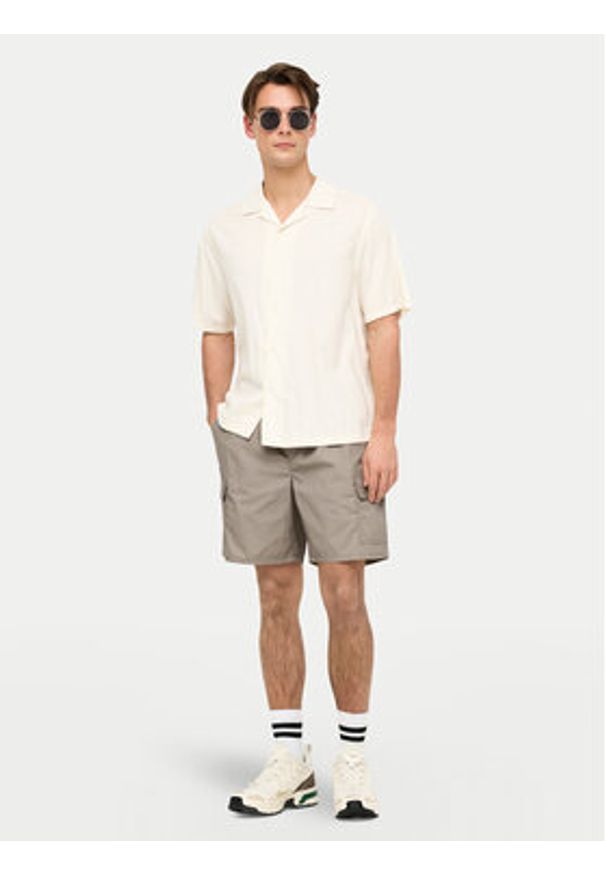 Only & Sons Szorty sportowe Kal 22034462 Beżowy Slim Fit. Kolor: beżowy. Materiał: bawełna. Styl: sportowy