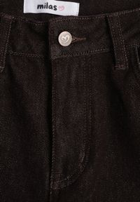 Born2be - Brązowe Jeansy z Szerokimi Nogawkami z Bawełną Zidula. Okazja: na co dzień. Kolor: brązowy. Styl: casual #3