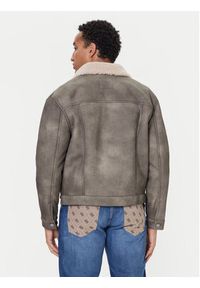 Guess Kurtka z imitacji skóry M5BL0I W2500 Brązowy Regular Fit. Kolor: brązowy. Materiał: skóra #3