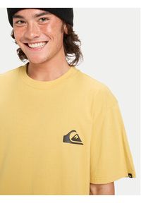 Quiksilver T-Shirt Ev Mini Logo Ss EQYZT08181 Beżowy Regular Fit. Kolor: beżowy. Materiał: bawełna #3