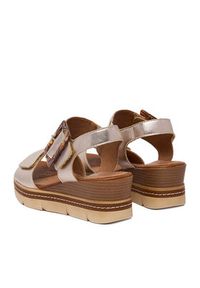 Remonte Sandały CEO-D2L53-90 Złoty. Kolor: złoty. Materiał: skóra, syntetyk #8