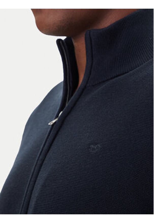 Mustang Kardigan Escondido 1016847 Granatowy Regular Fit. Kolor: niebieski. Materiał: bawełna