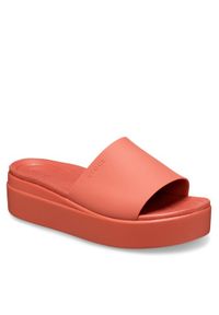 Crocs Klapki Brooklyn Slide 208728 Bordowy. Kolor: czerwony