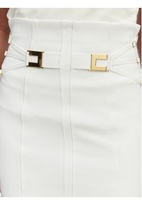 Elisabetta Franchi Spódnica mini GO-167-61E2-V320 Biały Regular Fit. Kolor: biały. Materiał: syntetyk #3