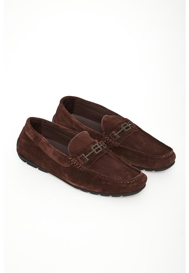 Baldinini - Loafersy męskie skórzane BALDININI. Materiał: skóra