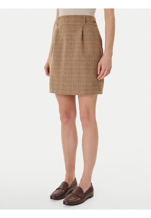 Barbour Spódnica mini Petunia Mini LSK0151BL31 Beżowy Reglan Fit. Kolor: beżowy. Materiał: syntetyk