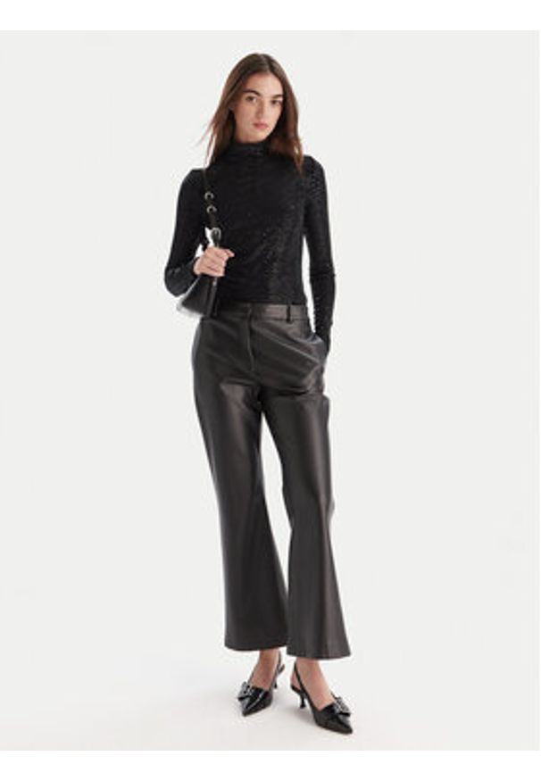 Hugo - HUGO Bluzka Drisila 50547367 Czarny Regular Fit. Kolor: czarny. Materiał: syntetyk