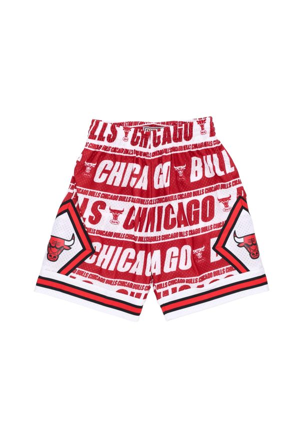 Mitchell & Ness - Szorty Chicago Bulls NBA Teamwrap Swingman 1997. Kolor: czerwony. Sport: koszykówka