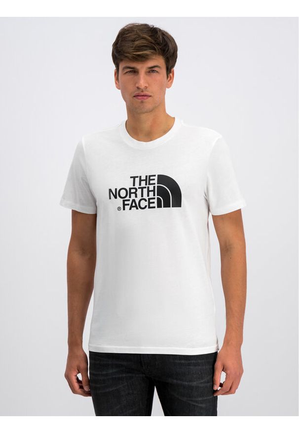 The North Face T-Shirt Easy NF0A2TX3 Biały Regular Fit. Kolor: biały. Materiał: bawełna