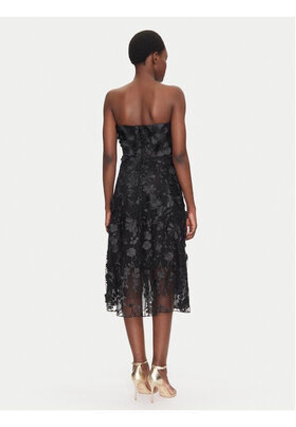 Fracomina Sukienka koktajlowa FQ25SD2002W79001 Czarny Slim Fit. Kolor: czarny. Materiał: syntetyk. Styl: wizytowy