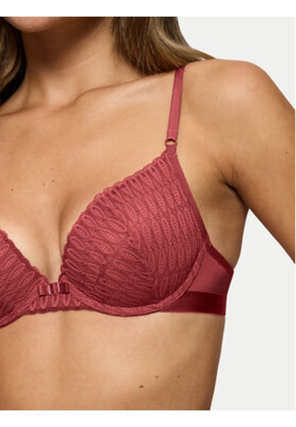 Triumph Biustonosz z fiszbiną Aura Spotlight T WHU 10216452 Czerwony. Kolor: czerwony. Materiał: syntetyk