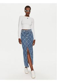 Hugo Bluzka Dafilomena_3 50518378 Biały Slim Fit. Kolor: biały. Materiał: bawełna #3