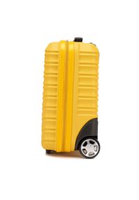 Wittchen - Walizka kabinowa z ABS-u z żebrowaniem żółta. Kolor: żółty. Styl: elegancki #3