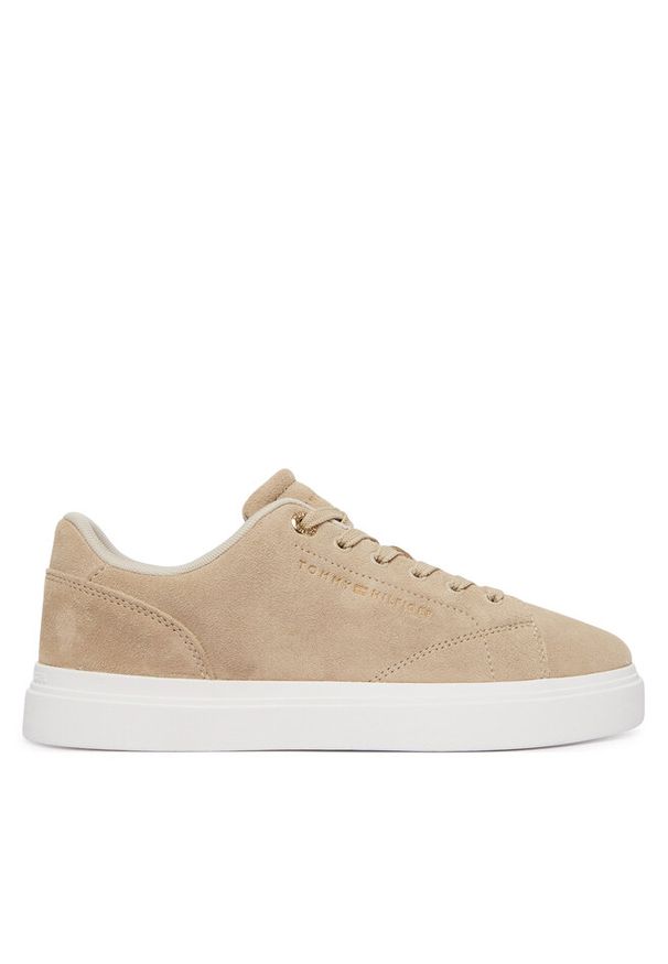 TOMMY HILFIGER - Sneakersy Tommy Hilfiger. Kolor: beżowy