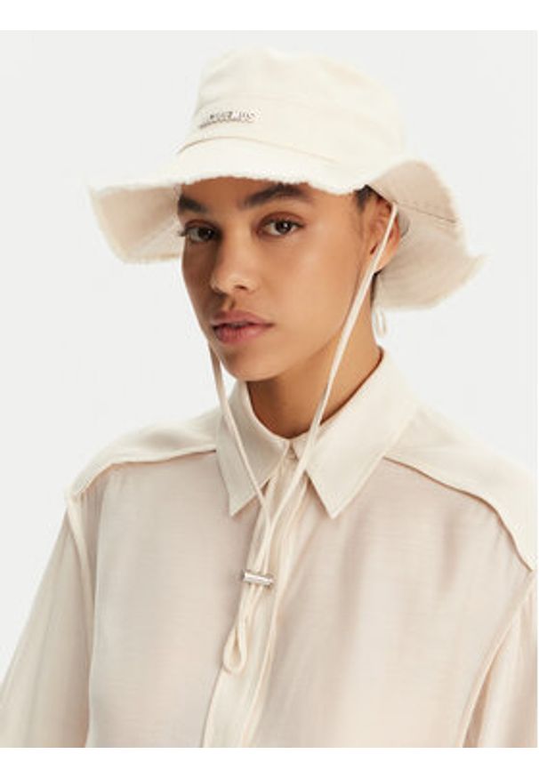 JACQUEMUS Kapelusz 22E213AC002-5001 Beżowy. Kolor: beżowy. Materiał: bawełna, materiał