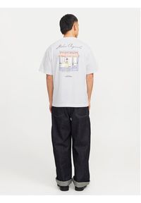 Jack & Jones - Jack&Jones T-Shirt Islington 12273015 Biały Loose Fit. Kolor: biały. Materiał: bawełna #6