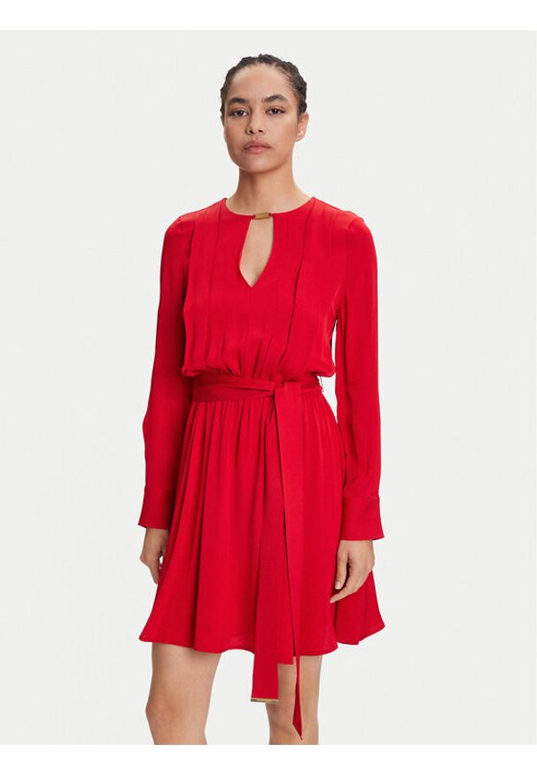 Marciano Guess Sukienka koktajlowa 5YGK33 7356A Czerwony Regular Fit. Kolor: czerwony. Materiał: wiskoza. Styl: wizytowy