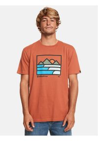 Quiksilver T-Shirt Landscapelines Tees EQYZT07450 Pomarańczowy Regular Fit. Kolor: pomarańczowy. Materiał: bawełna #1