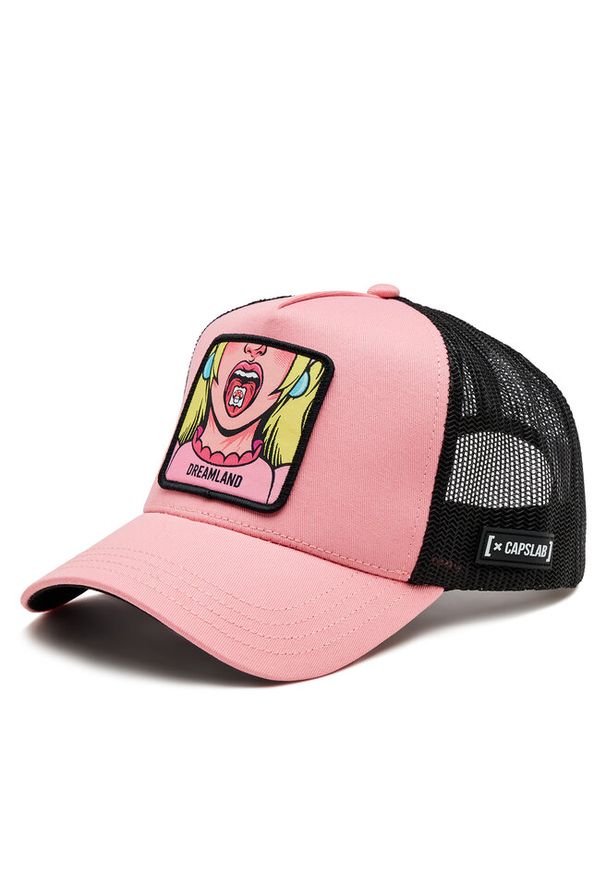 CapsLab - Czapka z daszkiem Capslab. Kolor: różowy