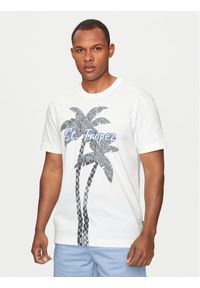 JOOP! T-Shirt 34Bardo 30041249 Beżowy Modern Fit. Kolor: beżowy. Materiał: bawełna