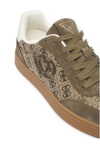 Guess Sneakersy FLTJAC LEA12 Khaki. Kolor: brązowy. Materiał: zamsz, skóra #5