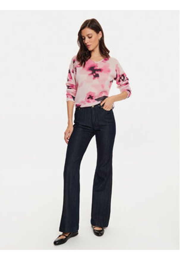 Tatuum Sweter Solo T2416.090B Różowy Regular Fit. Kolor: różowy. Materiał: syntetyk