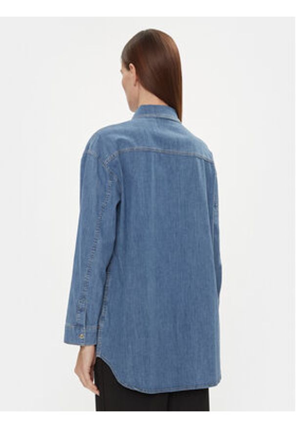 JOOP! Koszula jeansowa 30037338 Niebieski Oversize. Kolor: niebieski. Materiał: bawełna