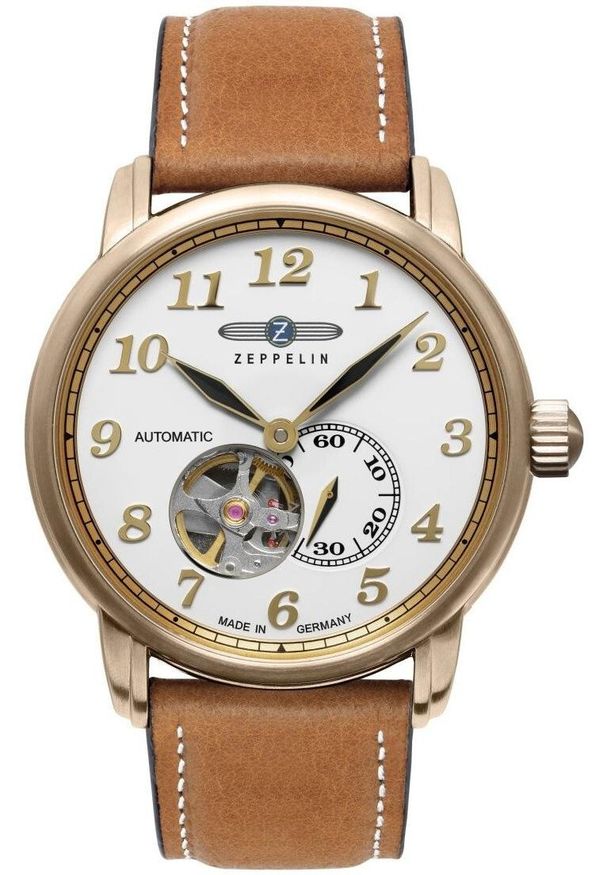 Zegarek męski Zeppelin 76641 brązowy. Kolor: brązowy