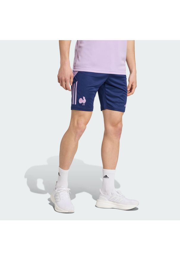 Adidas - Szorty France Gym. Kolor: niebieski