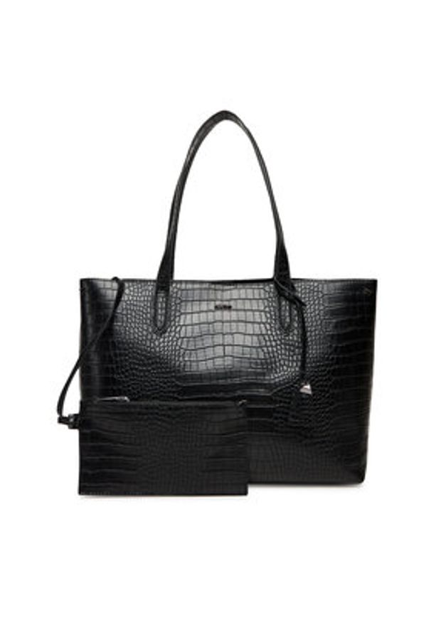 Aldo Torebka Tammera 14076965 Czarny. Kolor: czarny. Materiał: skórzane