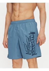 Lacoste Szorty kąpielowe MH9135 Niebieski Regular Fit. Kolor: niebieski. Materiał: syntetyk #1
