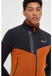 Salewa bluza sportowa męska kolor pomarańczowy wzorzysta. Kolor: pomarańczowy. Materiał: materiał. Styl: sportowy #3