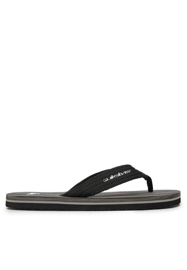 Quiksilver Japonki 877075A Czarny. Kolor: czarny. Materiał: materiał