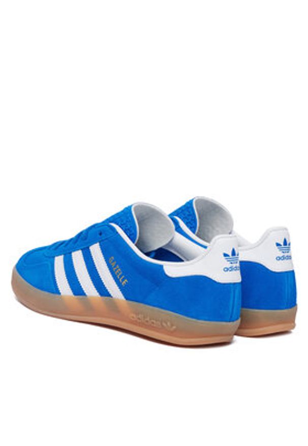 Adidas - adidas Sneakersy Gazelle Indoor JI2061 Niebieski. Kolor: niebieski. Materiał: skóra, zamsz. Model: Adidas Gazelle