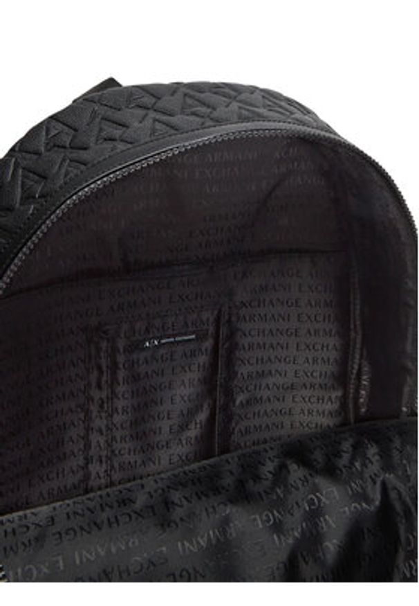 Armani Exchange Plecak XM000237 AF12133 UC001 Czarny. Kolor: czarny. Materiał: skóra