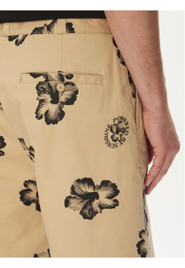 Hugo - HUGO Szorty materiałowe Damo242 50542159 Beżowy Baggy Fit. Kolor: beżowy. Materiał: bawełna