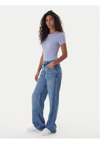 Tommy Jeans T-Shirt Badge DW0DW17881 Niebieski Slim Fit. Kolor: niebieski. Materiał: bawełna #4